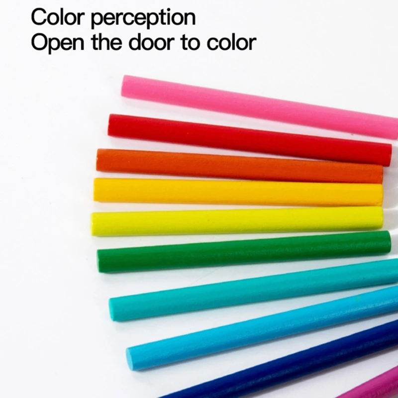 لعبة طفل صغير على شكل هيكل السمكة الخشبي ومطابقة الألوان للتمارين الحركية الدقيقة 15UB #5