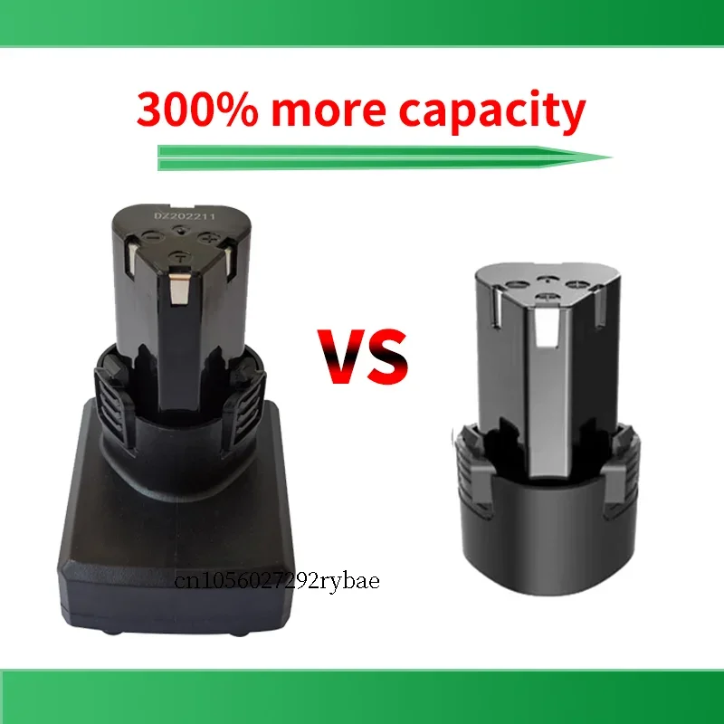 12000mAh 12V Lithium-Ion Screwdriver Battery Rechargeable Large Capacity for Cordless Electric Pistol Drill Mini Angle Grinder