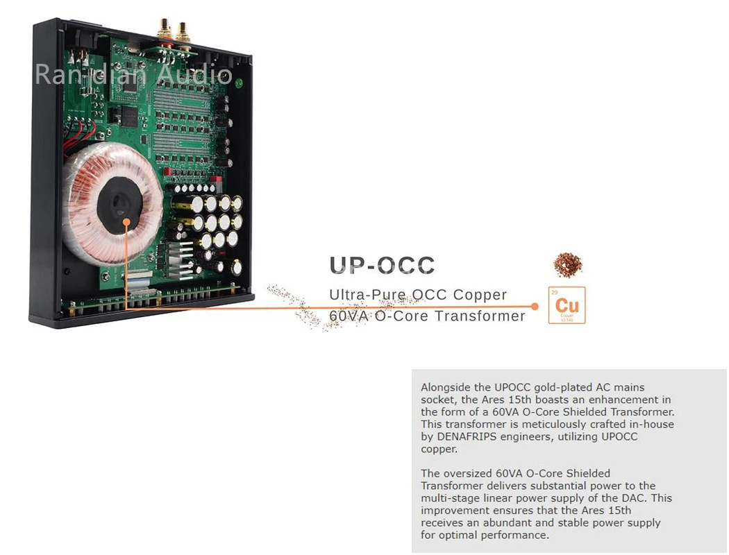 Denafrips ARES 15TH DAC R2R + Architettura DSD, Coaxial x1 OPT x 1, I2S x 1, USB2.0 B, Digital Signal Processing Through FPGA
