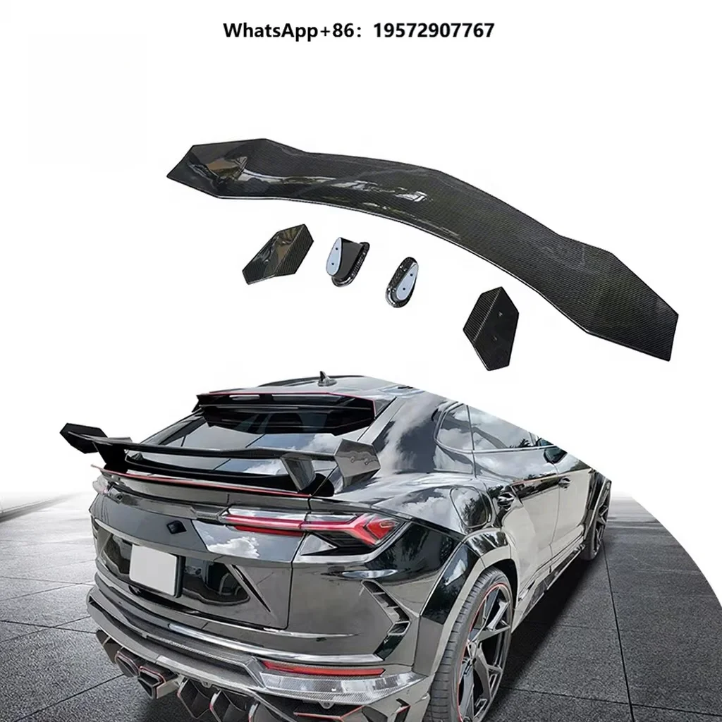 Facelift MSY Style Plane Pattern Carbon Fiber Rear Hatchback Spoilers Wing for Roof Spoiler