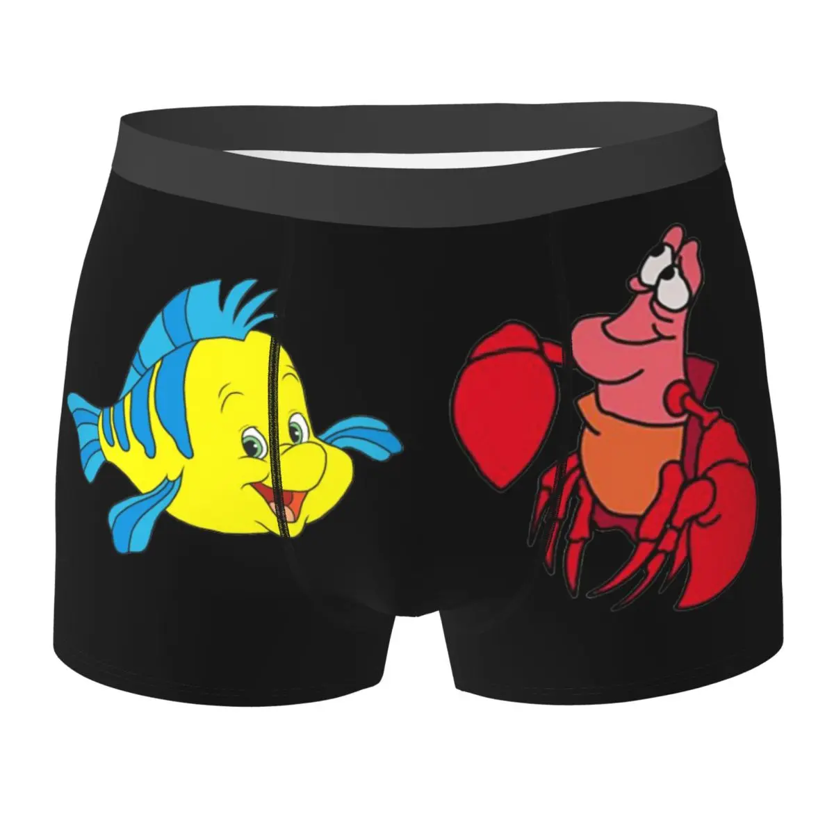 Boxer Underpants Shorts The Little Mermaid Panties Men Ventilate Underwear for Homme Man Boyfriend Gifts