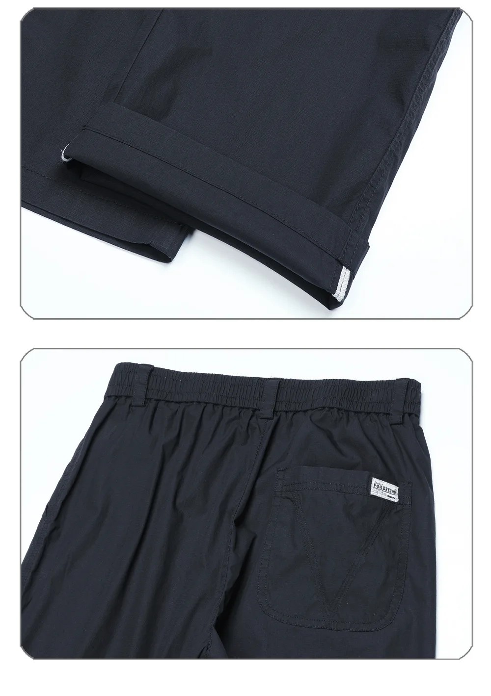 Rechte casual herenbroek lente en herfst eenvoudige effen kleur losse broek elastische veelzijdige broek met wijde pijpen trendy