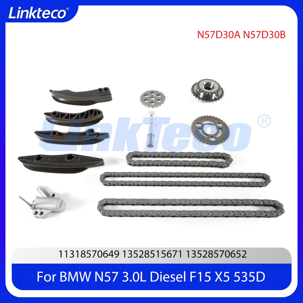 Engine Parts Timing Chain Kit Fit 3.0 L N57D30A N57D30B For BMW E90 F30 F80 F83 E91 E93 E92 F07 F10 F11 F12 F25 F32 F34 09-22