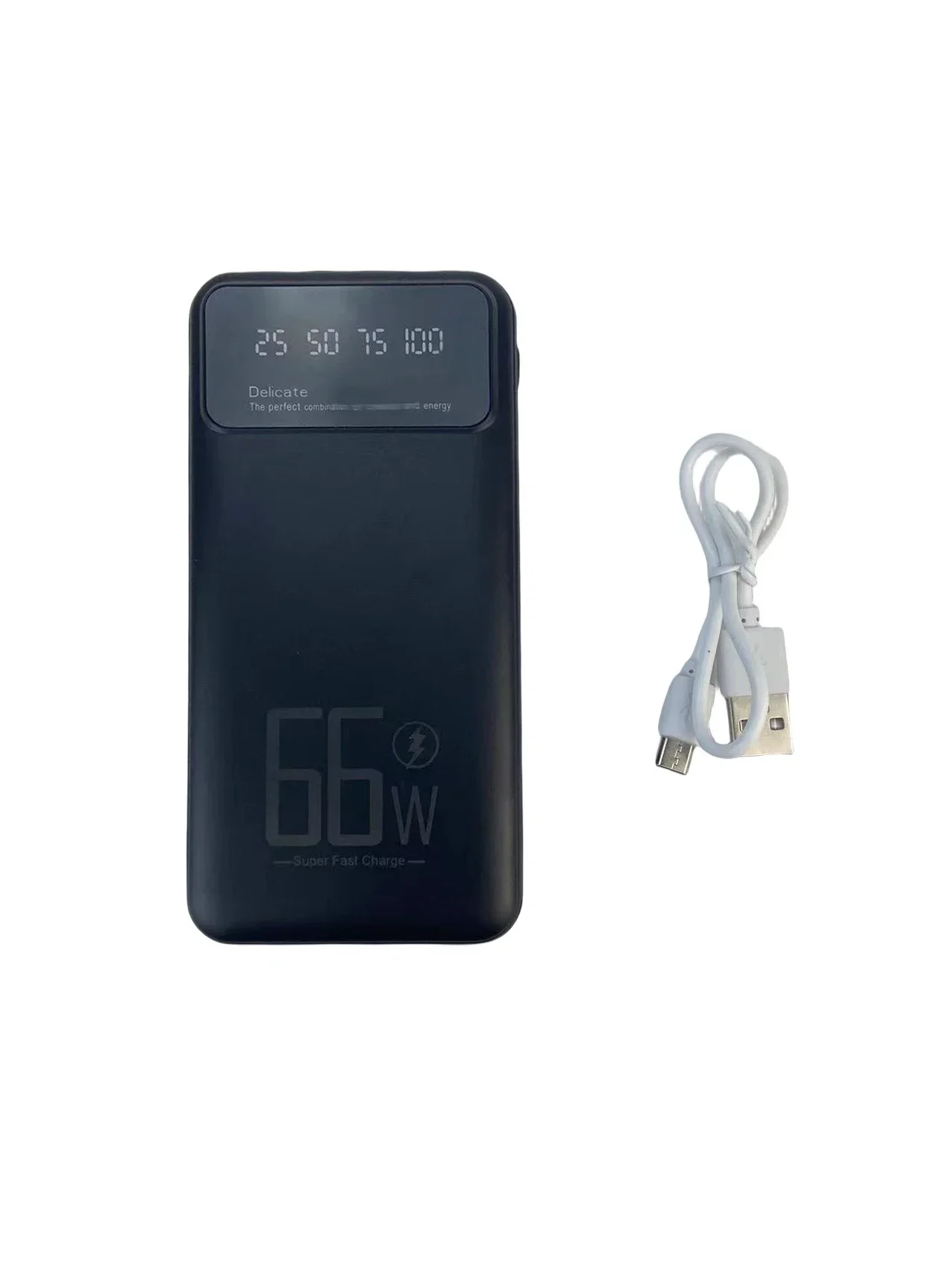 Супербыстрое зарядное устройство Power Bank 20000 мАч, 66 Вт для IPhone 15 16 Xiaomi 9 Samsung S22, внешний аккумулятор с цифровым дисплеем Powerbank