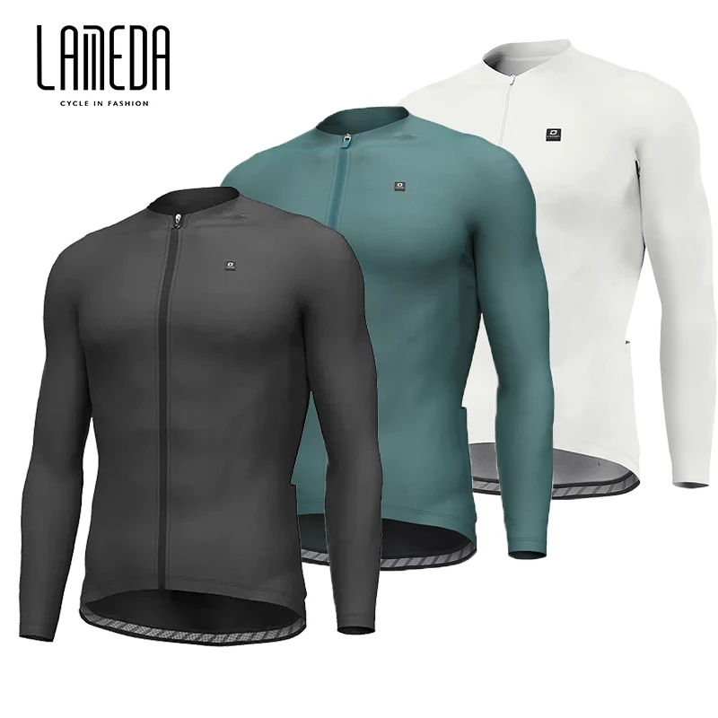 LAMEDA  Spring/summer cycling suit Men's summer quick dry breathable road cycling suit long sleeve top