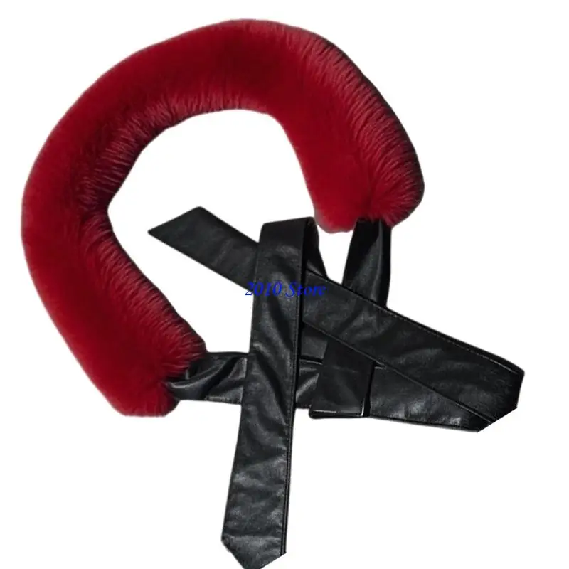 حزام F3MF سهل الاستخدام من الجلد الصناعي، حزام خصر قابل للتعديل، بطانة مريحة، حزام فستان أنيق لأزياء الشتاء