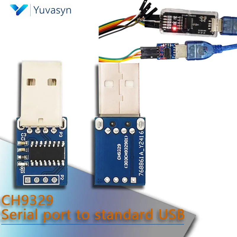 1-5PCS CH9329 Module Converts Serial Port To Standard USB UART/TTL Serial port to standard USB HID keyboard and mouse device