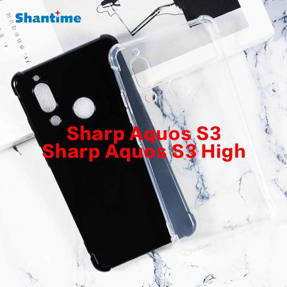 For  Aquos S3 Gel Pudding Silicone Phone Protective Back Shell For  Aquos S3 High Soft TPU Case