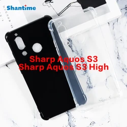For  Aquos S3 Gel Pudding Silicone Phone Protective Back Shell For  Aquos S3 High Soft TPU Case
