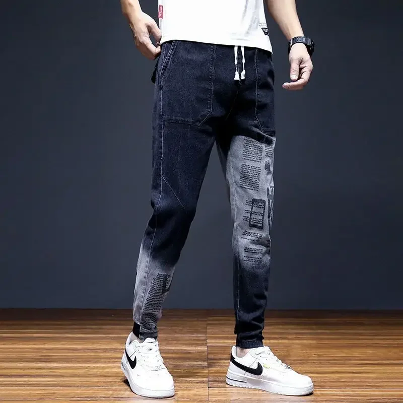 

With Pockets Man Cowboy Pants Cheap Clothes Y2k 2000s Trousers New in Denim High Quality Designer Goth Regular Xs Jeans for Men