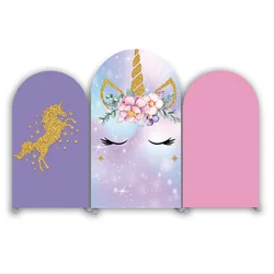 Unicorn Theme Birthday Baby Shower Party Decoration Arch Backdrop Cloth Cover