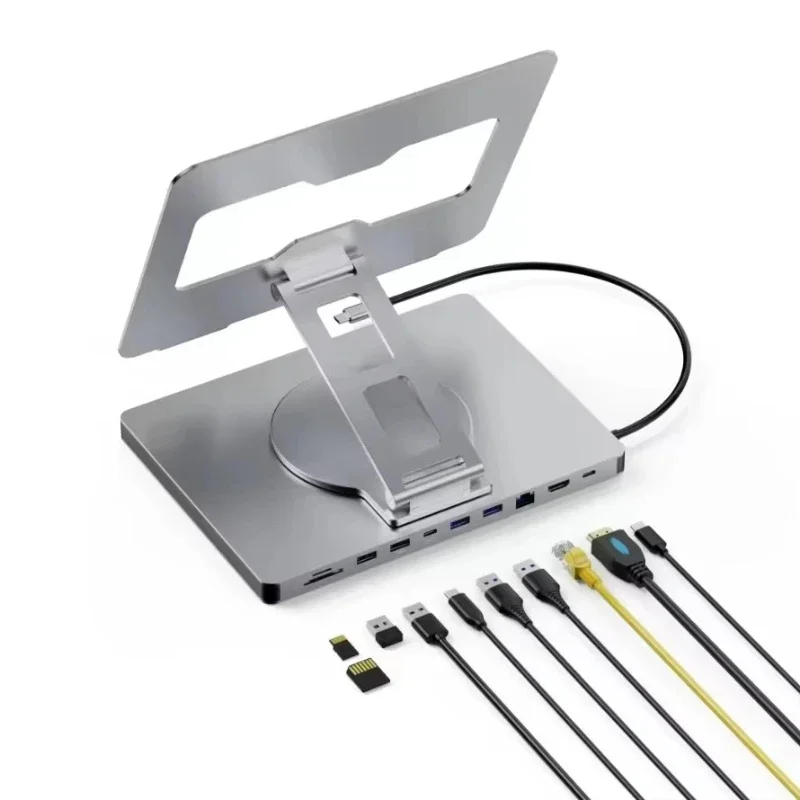 

USB hub 10-port aluminum laptop high definition TV hub holder