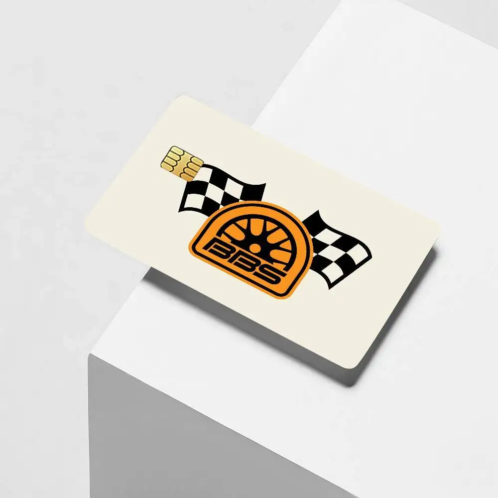 Fashion print B-BBS Credit Card Decorative Card Stickers Suitable For Bank Cards Metro Transit Anti-scratch Gift 4PCS