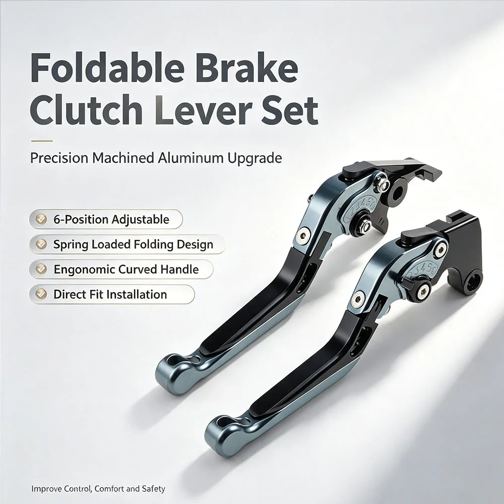 For Kawasaki ZZR250 ZZR-250 ZZR 250 1990-1993 Motorcycle Brake Clutch Levers CNC Aluminum Adjustable Folding Extendable Set Kit