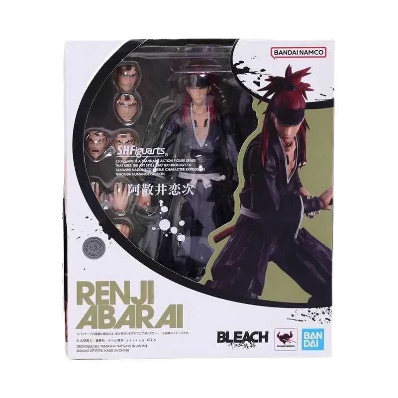 In Stock Genuine Bandai S.H.Figuarts SHF Anime BLEACH Abarai Renji Model Anime Action Figure Model Toys Collection Doll Gifts