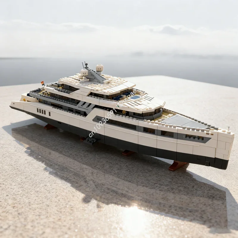 

47827 деталей MOC Ultra MEGA Yacht: мини-фигурки, модель лодки, конструктор, рождественский подарок, архитектурный конструктор, творческая идея для детей