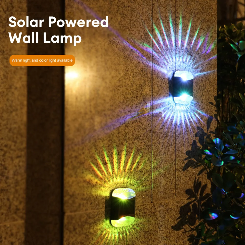 Solarne oświetlenie LED Zewnętrzne oświetlenie ogrodowe Solar Step Deck Light Lampa słoneczna Courtyard Decor Solar Garden Lamp Oświetlenie ścienne