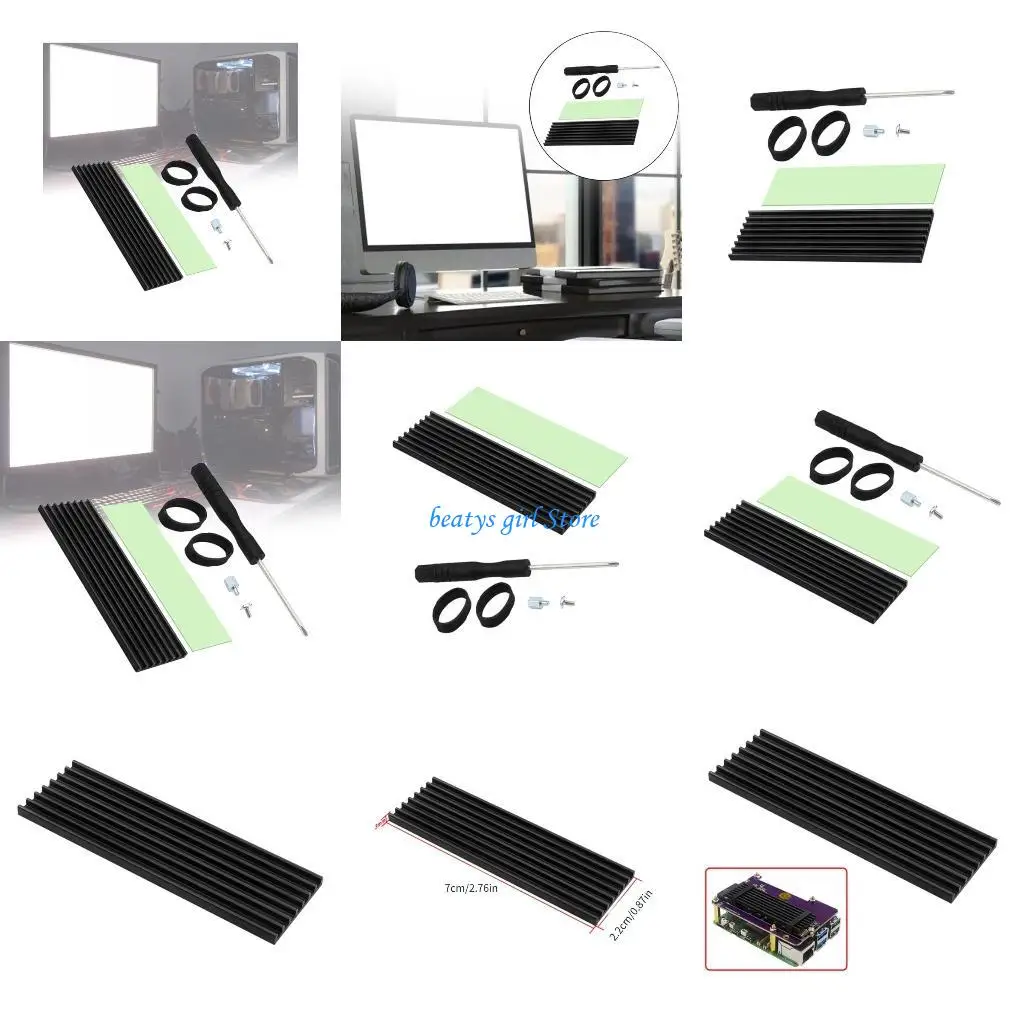 

Радиатор твердотельного накопителя C7AB Алюминиевое охлаждающее решение Теплоотдача для твердотельного накопителя NVME и срок