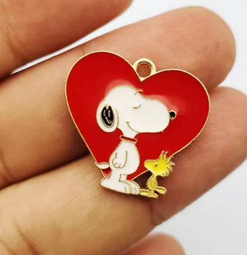 10 Pcs Cute Cartoon Dog Charms Pendants DIY Jewelry Accessories Earrings Necklace Handcraft Supplies