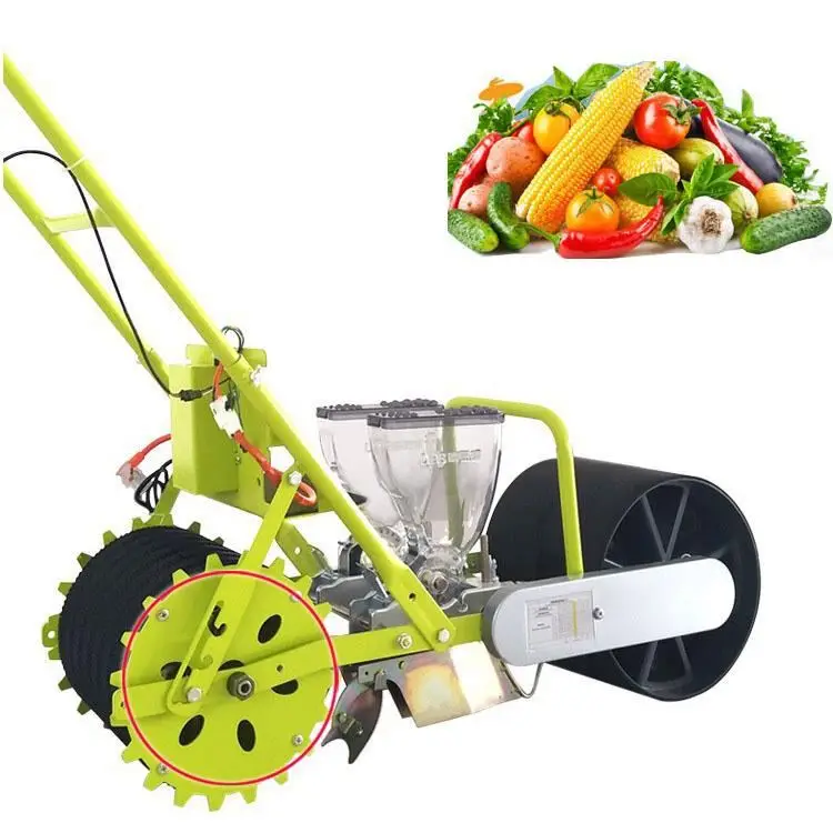 

Small vegetable planter, automatic agricultural small seed seeder, multifunctional hand-pushing millet and vegetable machine