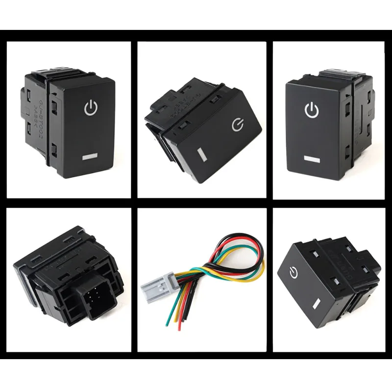 

1pc Car LED DRL BSM Fog Lights Spotlight Parking Radar Power Switch Button with Connection Wire For Honda CRV 17-22 BREEZE