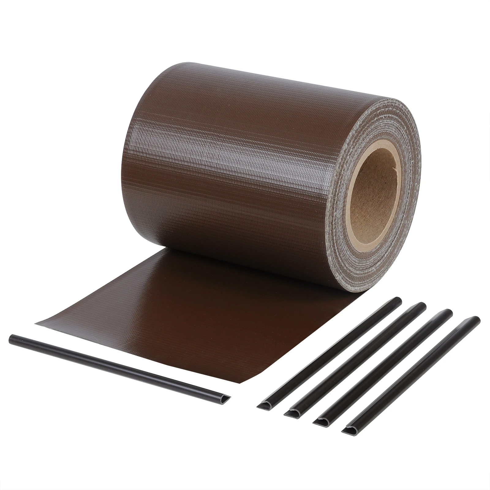 WOLTU 1Set PVC-Schutzbandrolle, visueller Sichtschutz für Gartenzaun, Terrasse, Balkon, mit Befestigungsklammern, Markise, Windschutz, Sonnenschutz – Detail 15