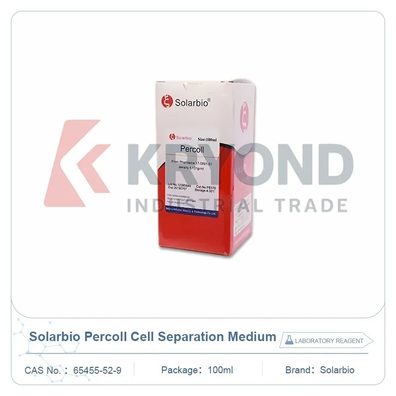 Solarbio Percoll P8370 CAS 65455-52-9 Cell Separation Medium Laboratory Reagent for Density Gradient Research Use Lab Test 100ml