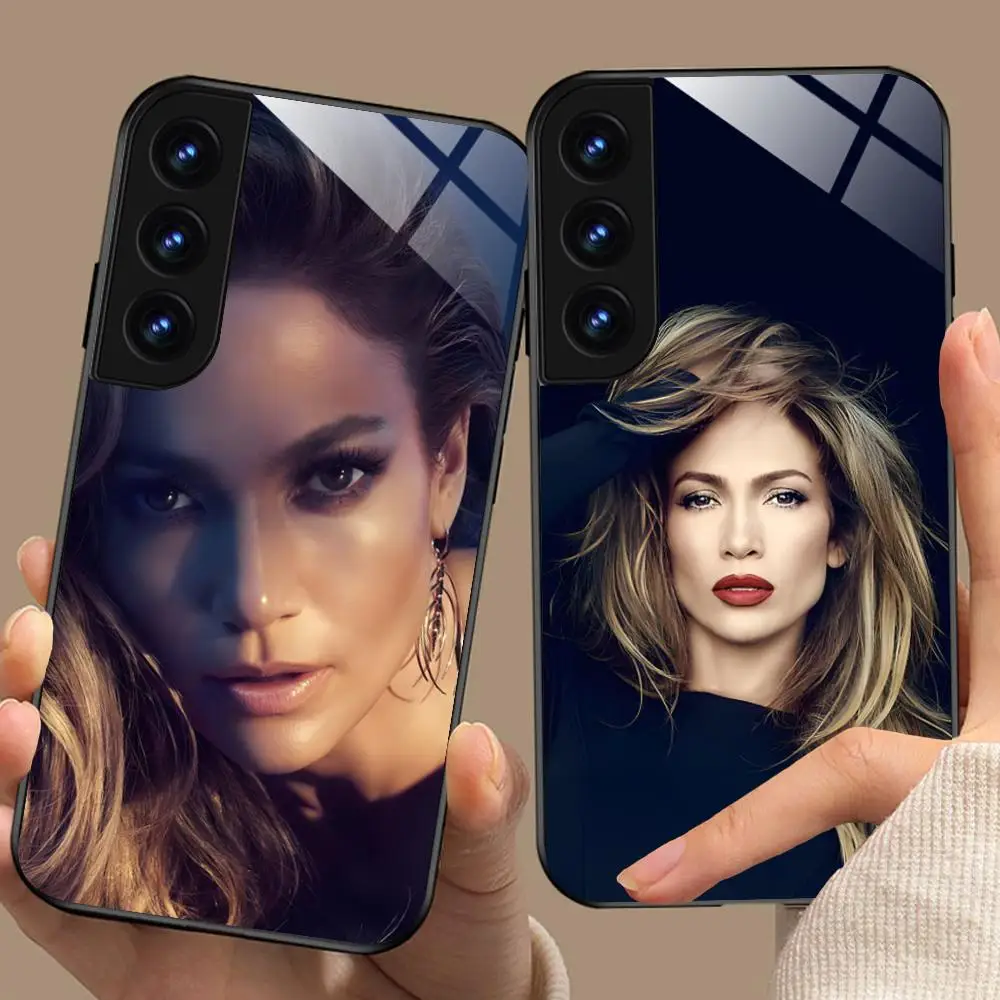 Jennifer Lopez Phone Case for Samsung Galaxy S26 S25 S24 S23 S22 S21 S20 Note20 Plus FE Ultra Glass Protective Cover