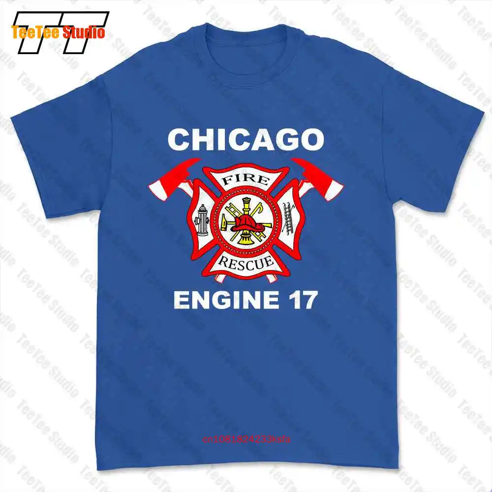 Chicago Firefighter Fire Department T-shirt Tee DKJG