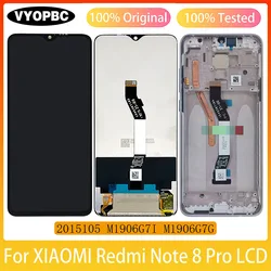 Original LCD Display For XIAOMI Redmi Note 8 Pro Touch Screen With Frame Assembly Replacement Parts 2015105 M1906G7I M1906G7G