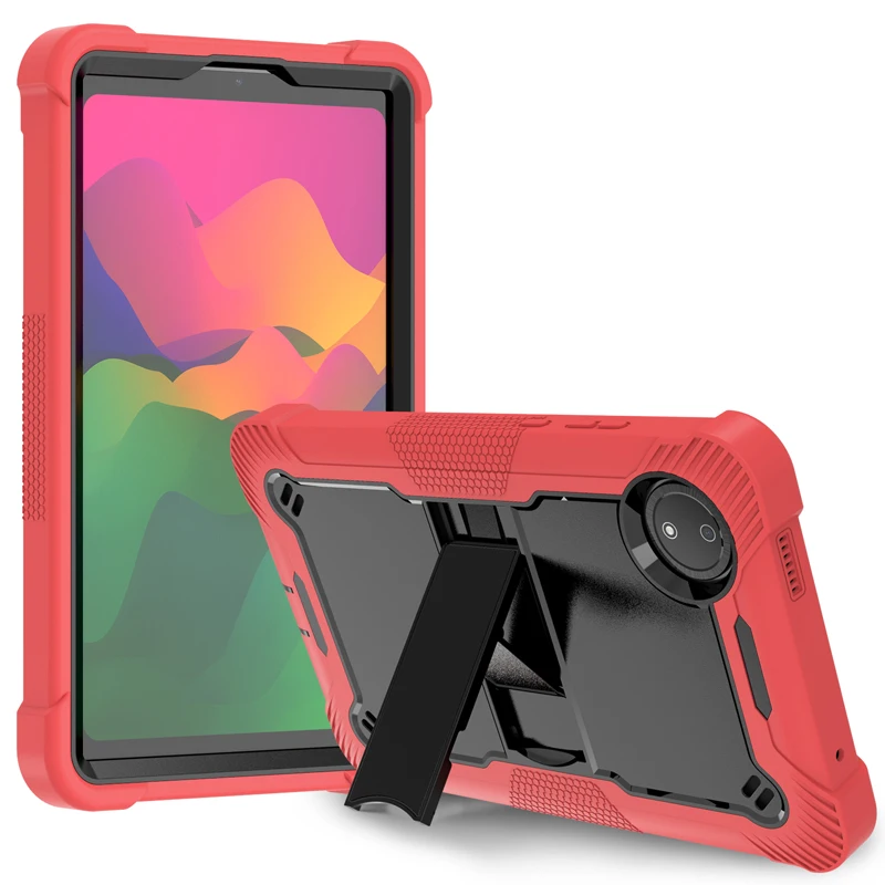 For Xiaomi Redmi Pad SE 4G 8.7 Case Heavy Duty Rugged Silicone +PC Shockproof Kickstand Protective Cover for Redmi Pad SE