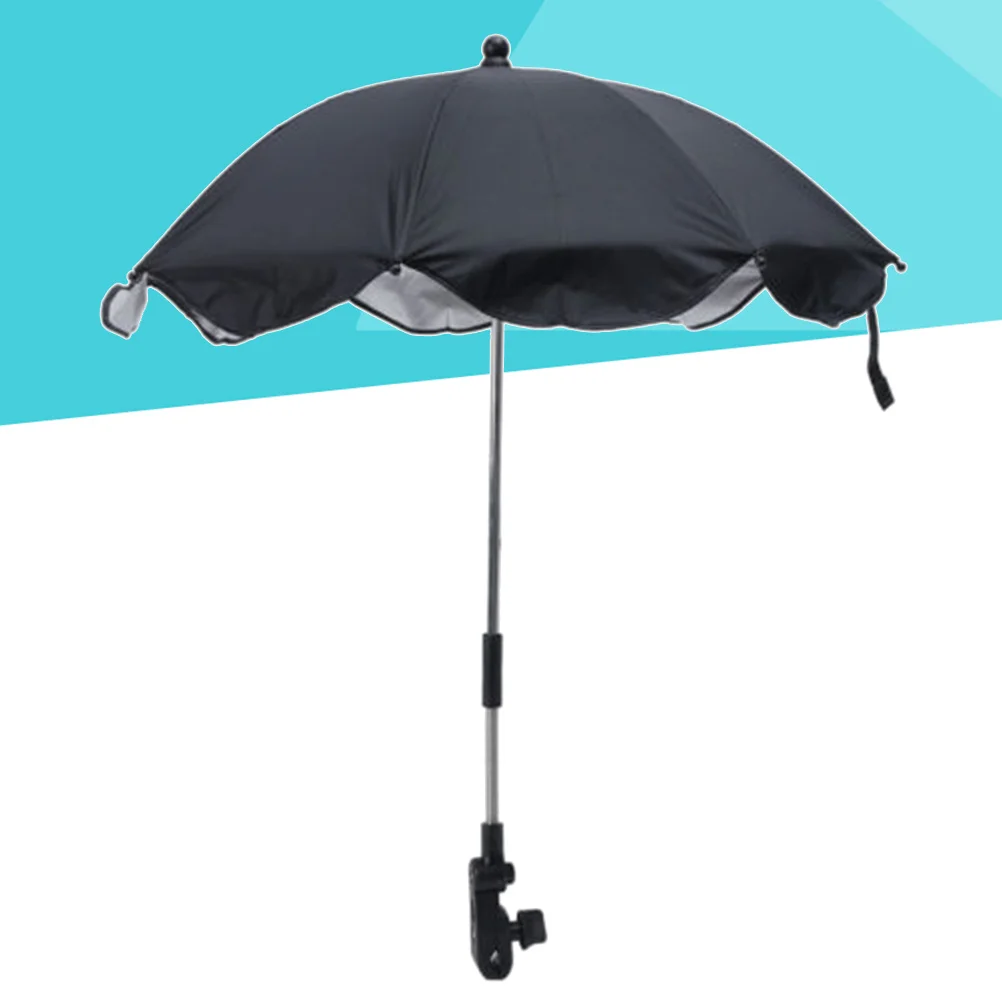 

Adjustable 35.5cm 8 Ribs Rose Red Baby Stroller Umbrella Sun Protection for Pram Buggy Bike Uv Shield Multi Use