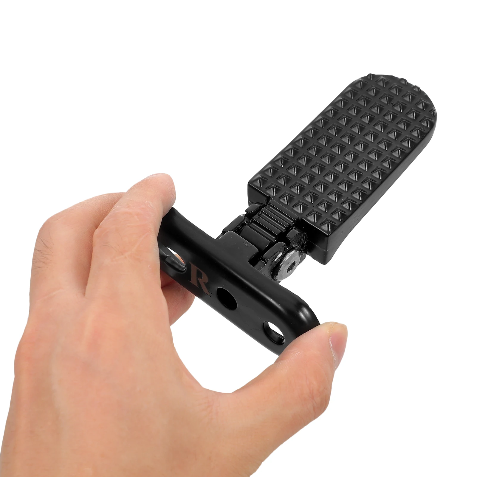 

Folding Electric Foot Pegs 43-51mm Hole Distance Mountain Bike Pedals Rear Set Durable Metal Pegs Stable Comfort