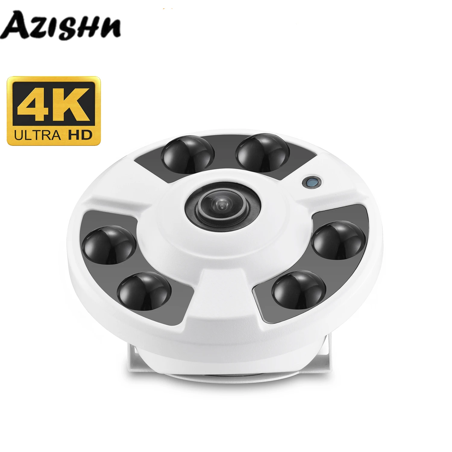 

AZISHN 4K 8MP face detection IP camera 48V POE 1.7mm night vision surveillance camera