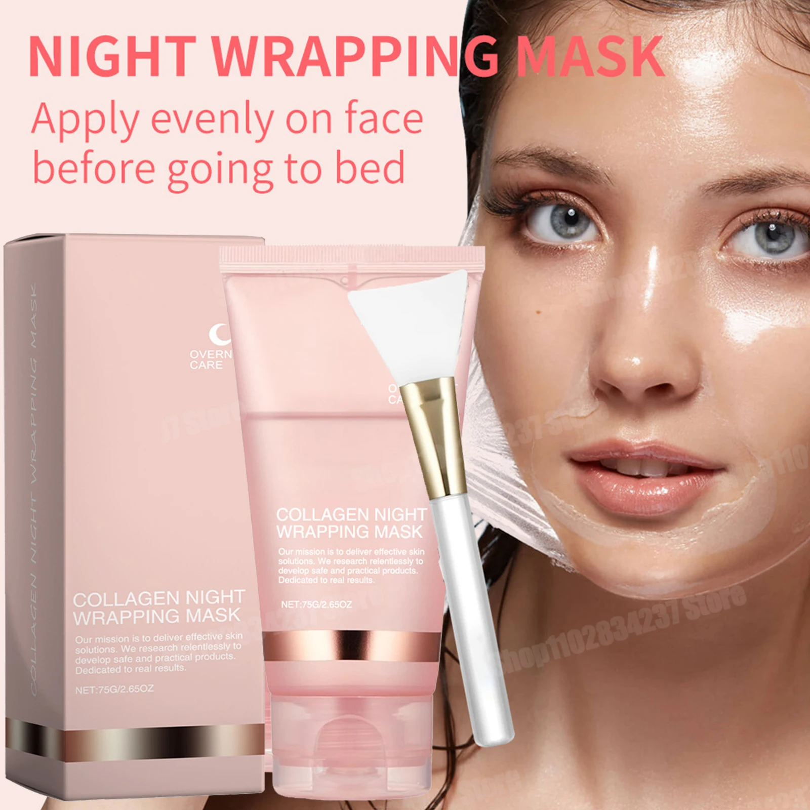 

Collagen Wrapping Peel Off Facial Mask Elasticity Hydration Reduces Sagging Dullness Hydrolyzed Collagen Skin Care