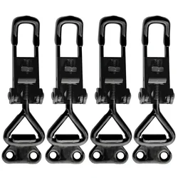 4Pcs Adjustable Toolbox Case Metal Toggle Latch Catch Clasp Quick Release Clamp Anti-Slip Push Pull Toggle Clamp Tools GH 4001