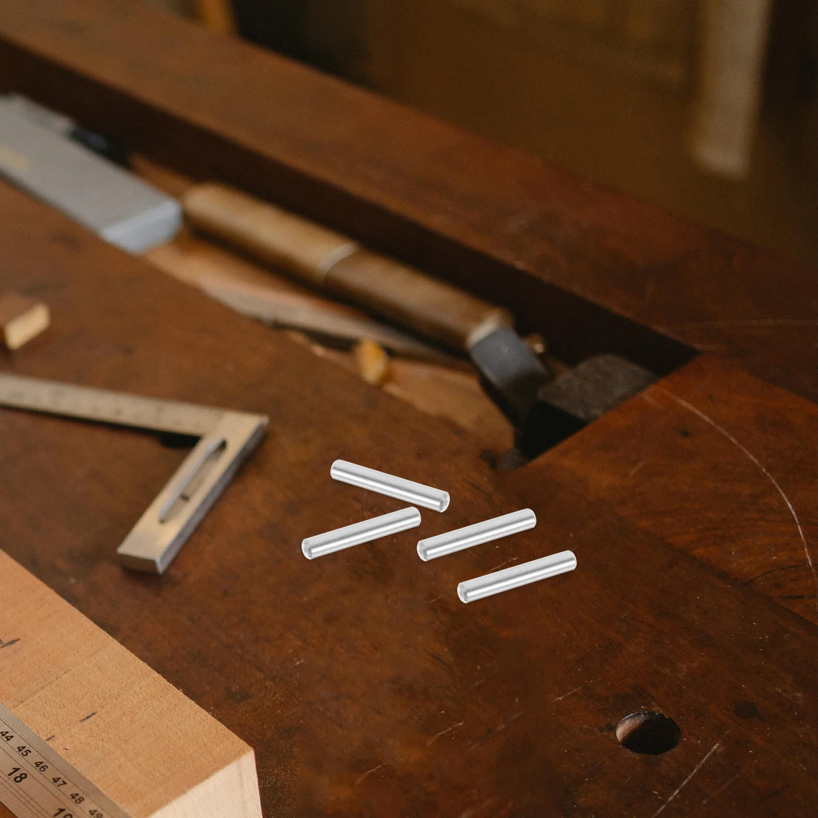 

25Pcs Stainless Steel Cylindrical Pin Precision Crafted Solid Shelf Pegs for Kitchen Cabinets Bookshelves DIY Projects