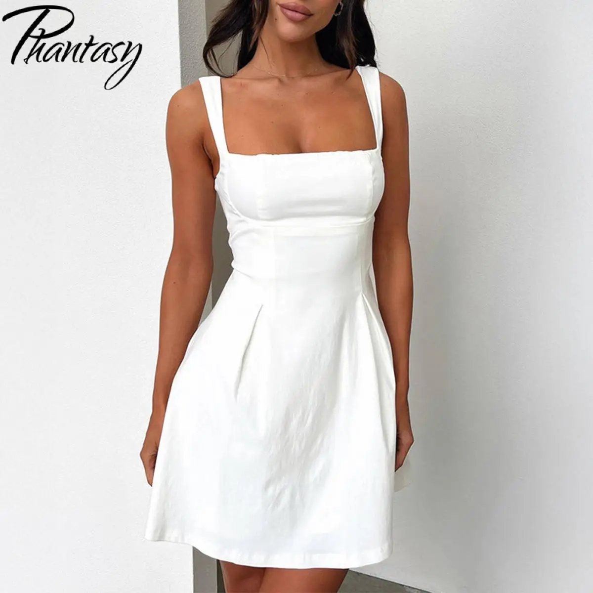 Phantasy-vestido elegante para mujer, vestido rojo de fiesta, Vestido corto para banquete de boda, ropa de calle, vestido formal de moda para primavera y verano
