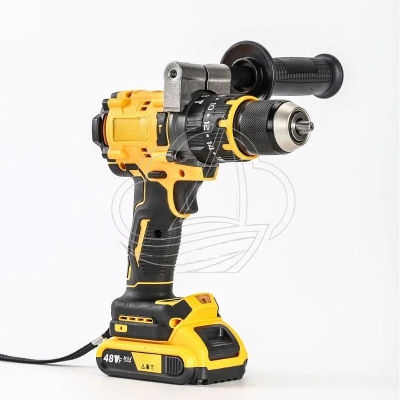 21V Brushless Impact Drill 13mm Chuck High Power Home Drilling Power Tool