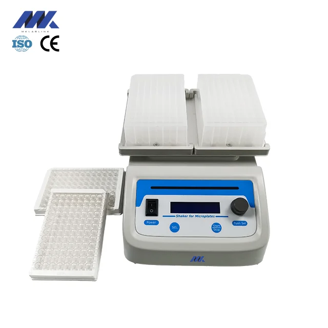 MKlablink Microplate Shaker 200~2000rpm 2pcs Elisa Plates Laboratory High Speed Shaker