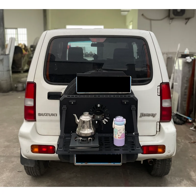 Off-Road Spare Tire Mount Folding Table for  Jimny - New/Old 3-Door 5-Door One-Click Storage Camping Workstationcustom