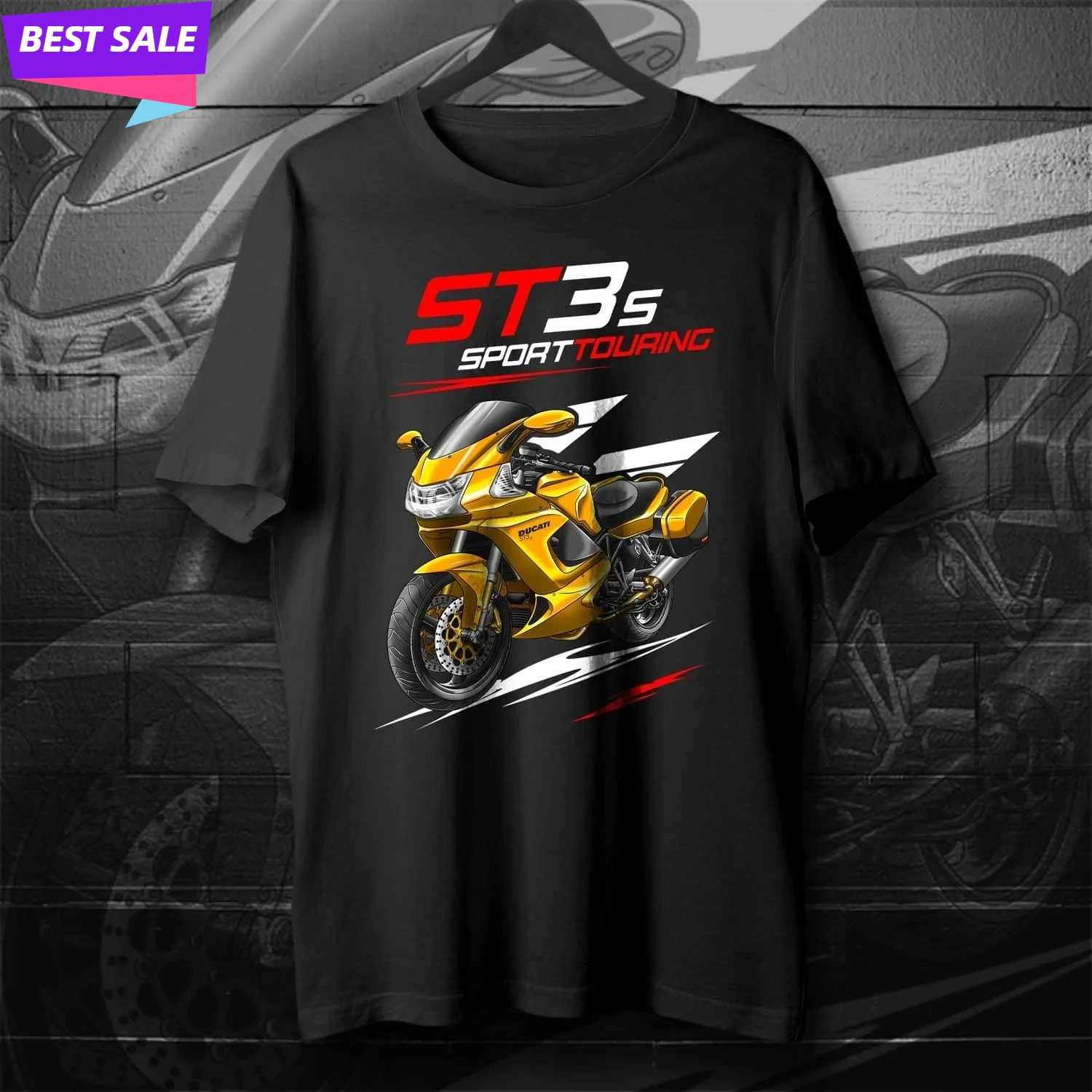 

2004-2007 Models Italy ST3 & ST3S Motorcycle T-Shirt 100% Cotton Short Sleeve Summer Casual Mens T-shirt Rider Streetwear