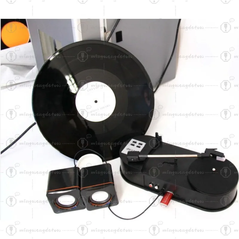 

Mini Vinyl Record Record Player Phonograph Direct To U Disk MP3 Double Speed 33 45 Rpm