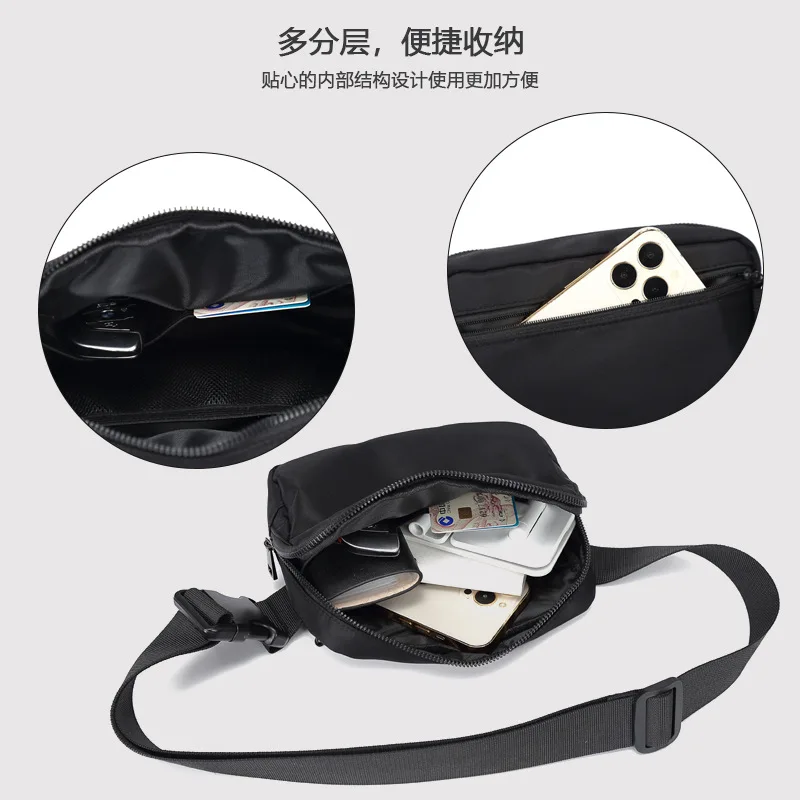 Chest bag Men mobile phone small shoulder bag Japanese style messenger backpack male casual crossbody bag sport waist bag female