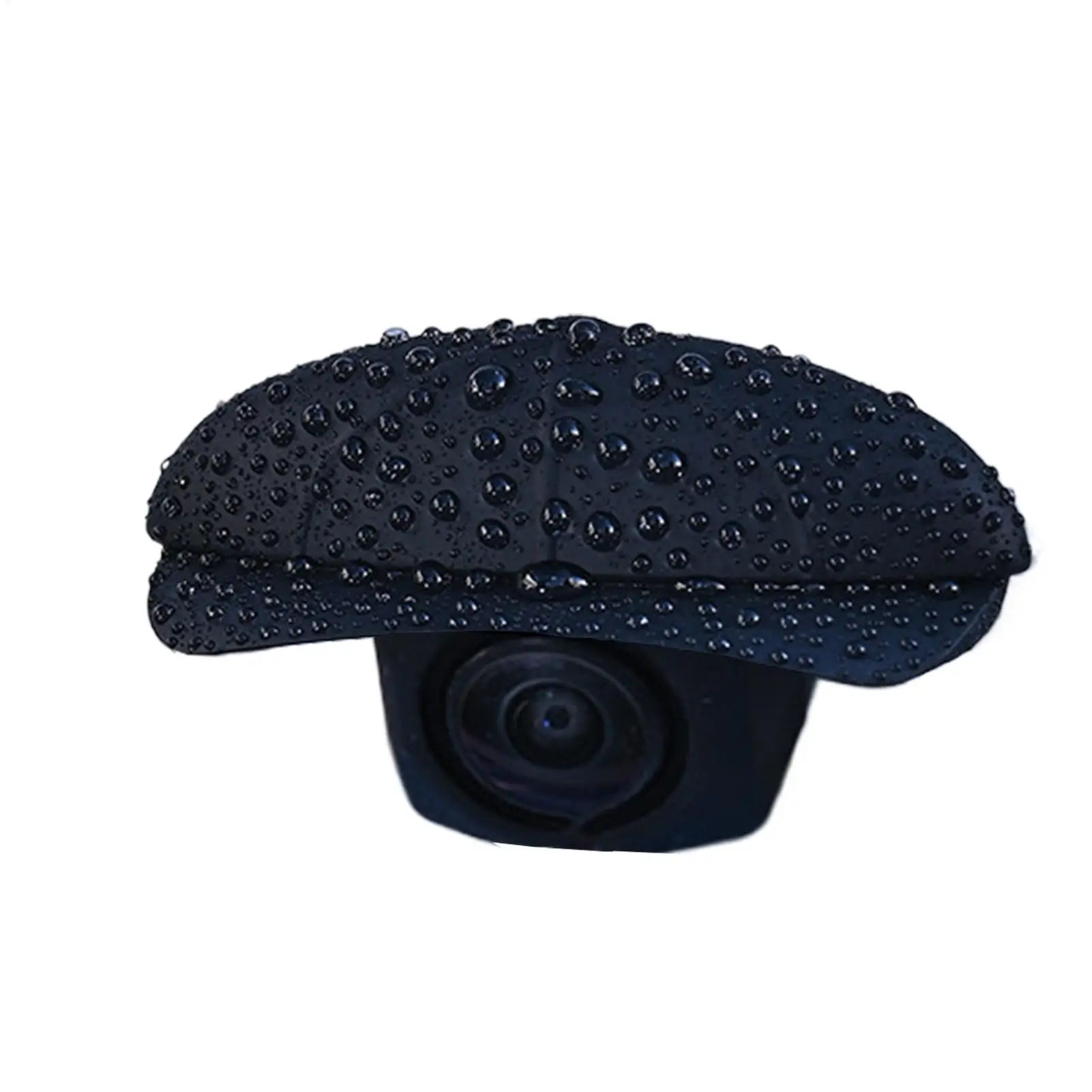 Car Rear View Camera Cover Hat Shape Reversing Lens Protector Sticker Car Camera Cover For Road Trip Daily Commute Rainy Day