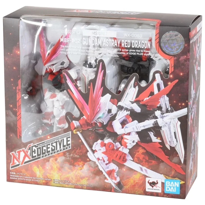 Bandai Genuine Gundam Anime Figure NXEDGE STYLE NX Astray Red Dragon Collection Gunpla Anime Action Figure Toys for Children