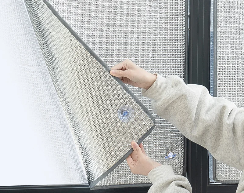 1 Stück Fenster-Sonnenschutzfolie, Sonnenschutzmatte für Zuhause, Aluminiumfolie Anti-UV Isolierfolie, Fenster-Sichtschutzfolie, Sonnenschutz