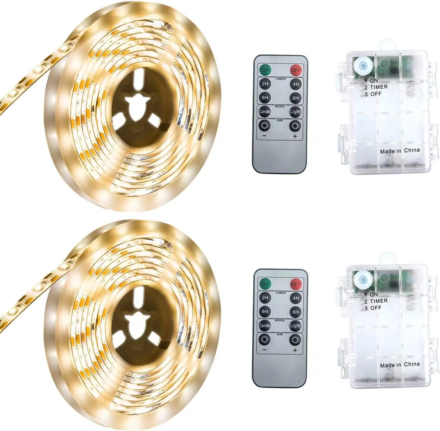 

Светодиодные ленты на батарейках, 13,2 фута, 240 светодиодов, теплый белый цвет, с дистанционным управлением, с регулируемой яркостью, таймер, можно режуть, водонепроницаемость –