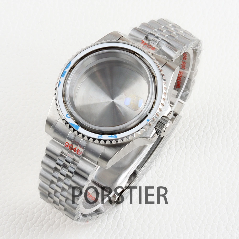 

Diver 40mm Watch Case for SUB GMT Watch Mod NH34 NH35 NH36 NH38 Jubilee/Oyster Bracelet 316L Stainless steel Sapphire Glass