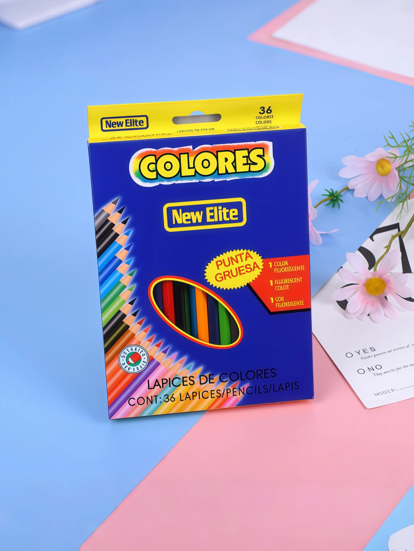 قلم رصاص ملون على شكل فراشة زرقاء للأطفال، مجموعة أقلام رصاص لطلاب المدارس الابتدائية، قلم ملون قائم على الزيت